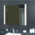 Slim LED Illuminated Mirror Cabinet – Anti-Fog, Aluminum Frame, for Contemporary Bathrooms - View 1