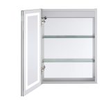 Slim LED Illuminated Mirror Cabinet – Anti-Fog, Aluminum Frame, for Contemporary Bathrooms - View 4