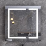 LED Mirror Medicine Cabinet with Defogger & USB Charging Port – Stay Connected & Fog-Free - View 1