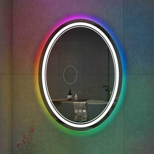 Ultra-Thin Frameless LED Bathroom Mirror with Anti-Fog & Memory Function