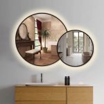 Smart LED Mirror for Bathroom, Optional Bluetooth Music, Hand-Swipe Control, Front & Backlit, Anti-Fog - View 2