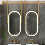 High-end Stainless Steel Mirror for Hotel and Club Lounge – Heated, Voice Control, Modern Design - View 1