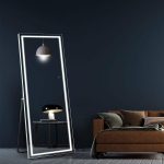 Ultra-Thin Full Length LED Mirror with Dimmable Lights – Vanity & Dresser - View 2