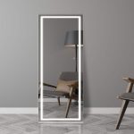 Ultra-Thin Full Length LED Mirror with Dimmable Lights – Vanity & Dresser - View 3