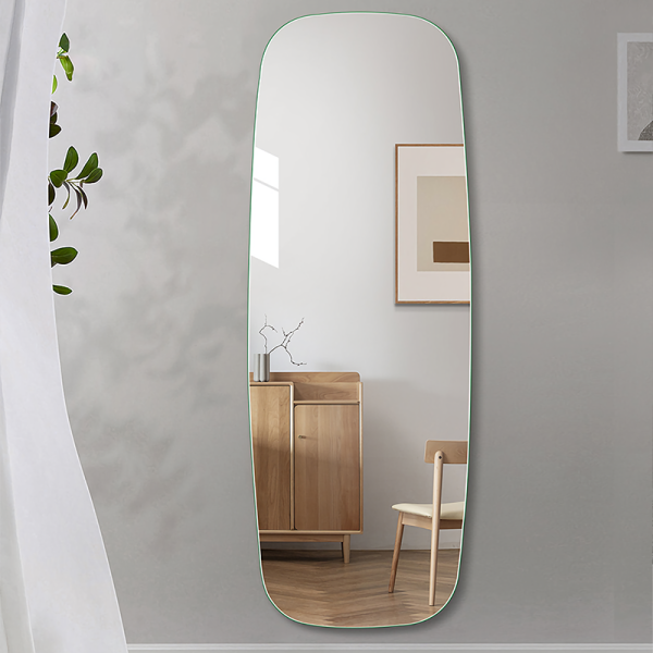 Extra-wide full-length door mirror – customizable for wardrobe and bedroom storage, frameless design