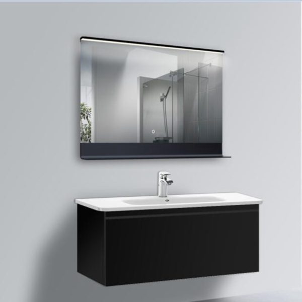 LED Bathroom Mirror with Bluetooth Music Compatibility, Touchless Control, Front & Backlit, Anti-Fog
