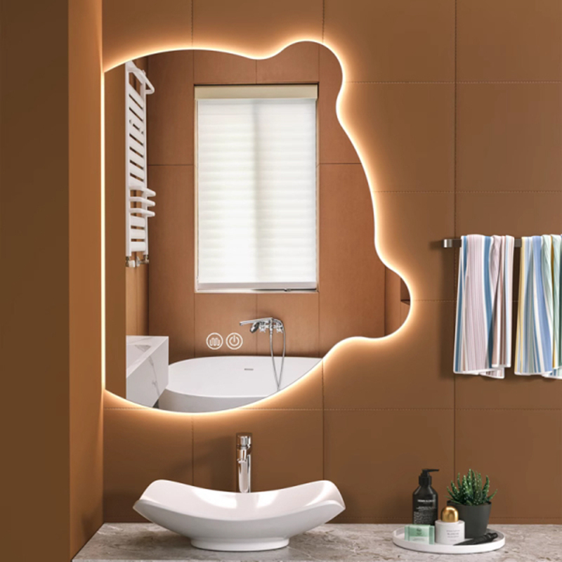 LED Bathroom Mirror, Anti-Fog, Dimmable, Add Bluetooth Speaker, Touchless On/Off, Customizable Size