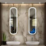 Two-Sided Mirror, Luxury Anti-fog Mirror for Hotels, Resorts, and Spas – Bluetooth, Motion Sensor, 3000K-6000K Lighting, Customizable Stainless Steel/Iron Frame - View 1