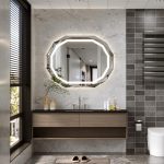 LED Bathroom Mirror, Anti-Fog, Dimmable, Compatible with Bluetooth Speaker, Touchless Switch - View 3