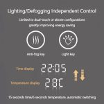 Bathroom Mirror with LED Lights, Bluetooth Music Upgrade, Hand-Sensing Switch, Front & Backlit, Easy Mount - View 3