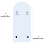 Personalized home wall mirror, now simple and frameless, copper-free and environmentally friendly lens, easy to install - View 3