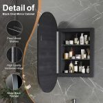 Recessed LED Medicine Cabinet Mirror – Flush Mount Built-In Look with Ample Storage - View 4