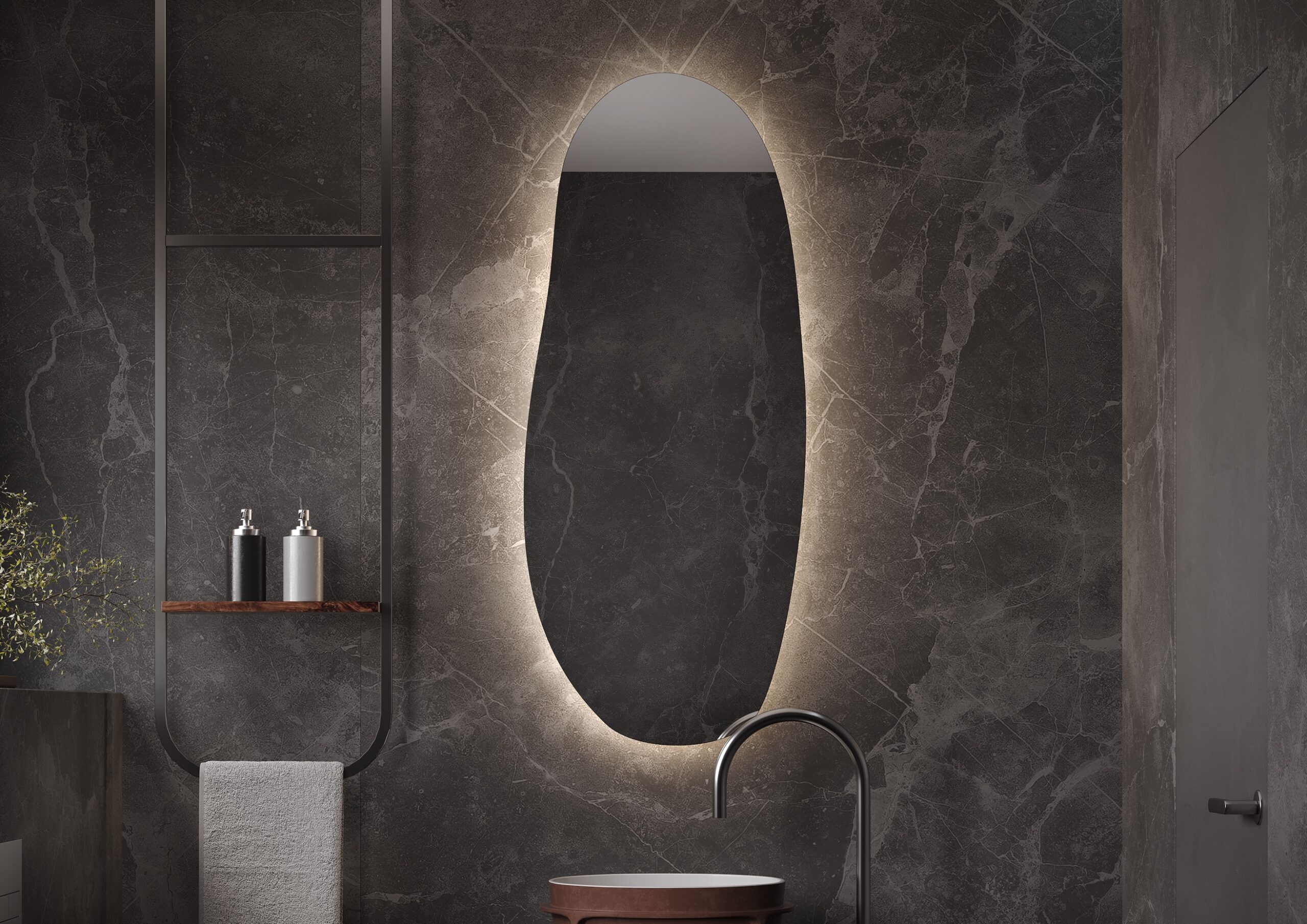 Smart LED Vanity Mirror, Front & Backlit, Anti-Fog, Bluetooth Audio Add-On, Touchless Control, Custom Sizes