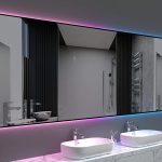 Dimmable Backlit Bathroom Mirror with Bluetooth Speaker – Create a Relaxing Ambience - View 1