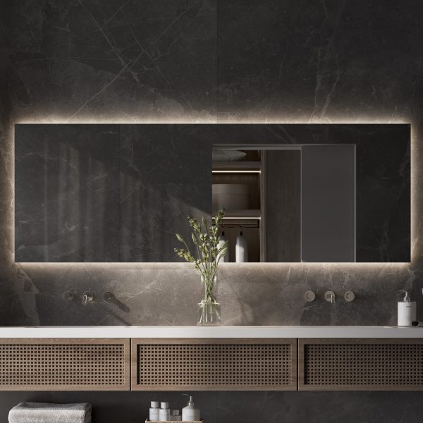 LED Mirror with USB Charging Port & Defogger