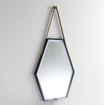 Octagonal bathroom mirror with frame, adjustable LED light, anti-fog, light touch control - View 3