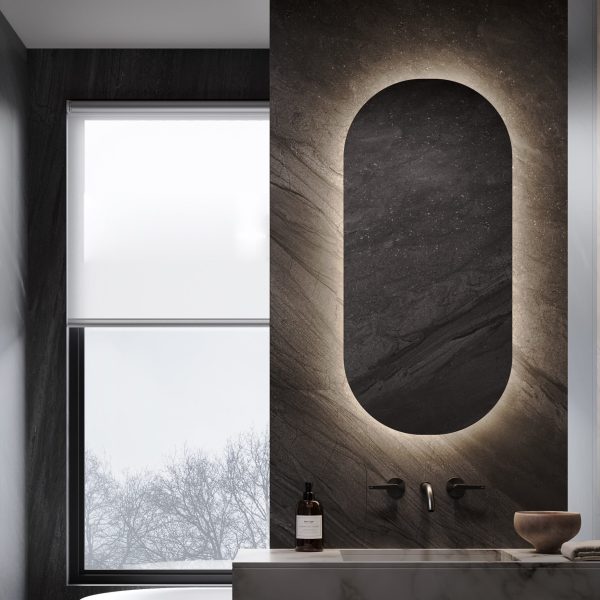Smart Bathroom Mirror, LED Lights with Bluetooth Speaker Option, Touchless Sensor, Anti-Fog, Custom Sizes