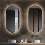 LED Bathroom Mirror with Front & Backlit, Bluetooth Music Compatible, Hand-Sensing Switch, Dimmable - View 1