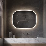 Mirror Medicine Cabinet with Built-In LED Lights - View 1