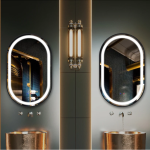 Runway bathroom mirror with light，High-Tech Smart Mirror for Modern Bathrooms - View 3