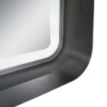 Modern LED Mirror for Bathroom, Add-On Bluetooth Audio, Hand-Swipe Sensor, Customizable Size - View 3