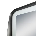 Modern LED Mirror for Bathroom, Add-On Bluetooth Audio, Hand-Swipe Sensor, Customizable Size - View 4