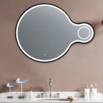 Round LED Bathroom Mirror with IP44 Waterproof Rating – Ideal for Modern & Spa-Like Bathrooms - View 3