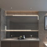 Horizontal Rectangle LED Mirror with Cool-to-Touch Lights – Safe for Family Bathrooms - View 2