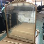 Golden arch mirror, hotel engineering mirror, high-grade resin frame, not easy to rust, easy to install, customizable - View 1